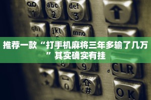 教程辅助!“越乡游双扣辅助工具”其实确实有挂