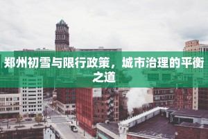 郑州初雪与限行政策，城市治理的平衡之道