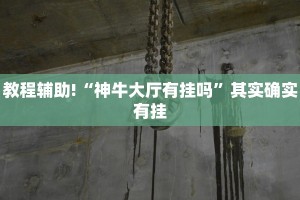 教程辅助!“神牛大厅有挂吗”其实确实有挂