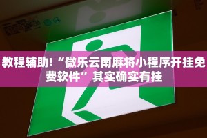 教程辅助!“微乐云南麻将小程序开挂免费软件”其实确实有挂