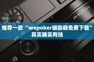推荐一款“wepoker辅助器免费下载”其实确实有挂