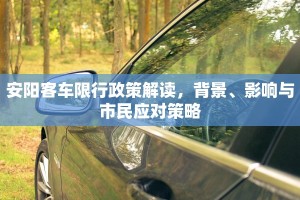 安阳客车限行政策解读，背景、影响与市民应对策略