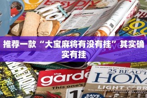推荐一款“大宝麻将有没有挂”其实确实有挂