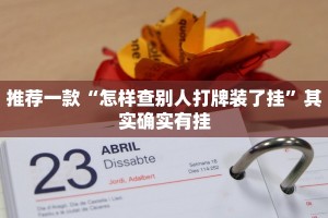 推荐一款“怎样查别人打牌装了挂”其实确实有挂