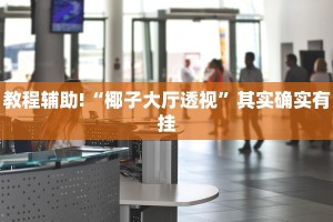 教程辅助!“椰子大厅透视”其实确实有挂