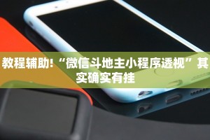 教程辅助!“微信斗地主小程序透视”其实确实有挂