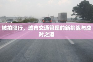 被拍限行，城市交通管理的新挑战与应对之道