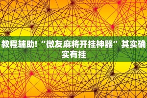 教程辅助!“微友麻将开挂神器”其实确实有挂