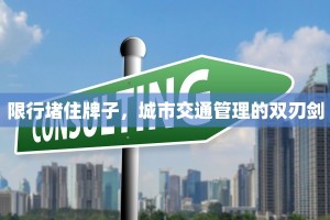 限行堵住牌子，城市交通管理的双刃剑