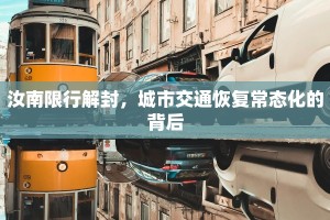 汝南限行解封，城市交通恢复常态化的背后