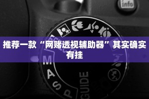 推荐一款“网赌透视辅助器”其实确实有挂