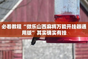 必看教程“微信小程序麻将必胜”其实确实有挂