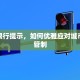 贵宾限行提示，如何优雅应对城市交通管制