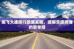 龙飞大道限行政策实施，缓解交通拥堵的新举措