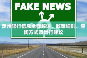 定州限行信息全面解读，政策细则、查询方式及出行建议