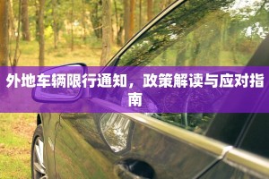 外地车辆限行通知，政策解读与应对指南