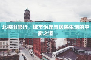 北极街限行，城市治理与居民生活的平衡之道