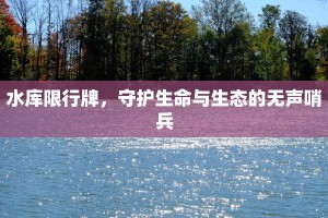 水库限行牌，守护生命与生态的无声哨兵
