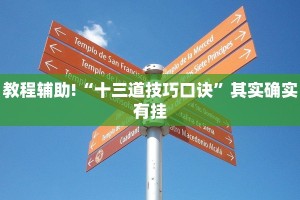 教程辅助!“十三道技巧口诀”其实确实有挂