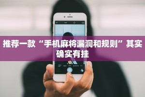 推荐一款“手机麻将漏洞和规则”其实确实有挂