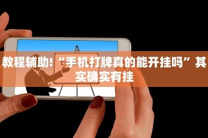 教程辅助!“手机打牌真的能开挂吗”其实确实有挂