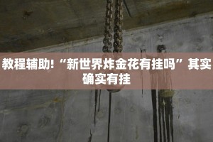 教程辅助!“新世界炸金花有挂吗”其实确实有挂