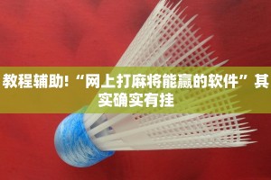 必看教程“微乐北京麻将有没有挂”其实确实有挂