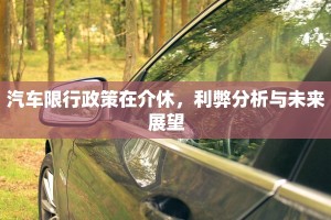 汽车限行政策在介休，利弊分析与未来展望