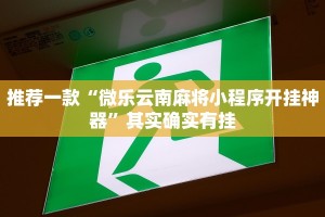 推荐一款“微乐麻将有挂是真的软件下载”其实确实有挂