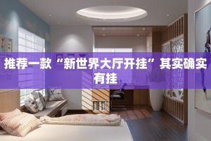 推荐一款“新世界大厅开挂”其实确实有挂