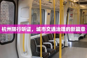 杭州限行听证，城市交通治理的新篇章