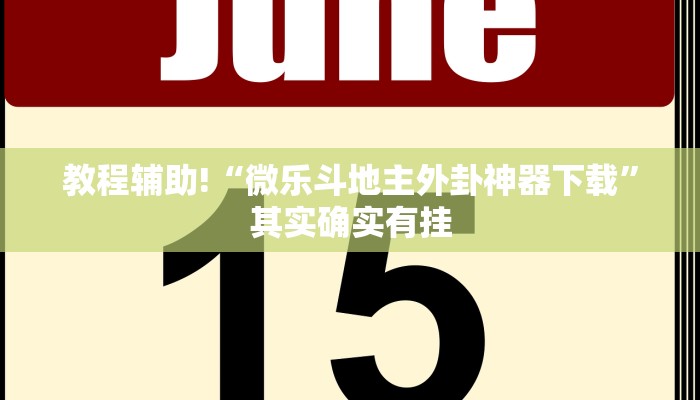 推荐一款“微乐联盟辅助”其实确实有挂