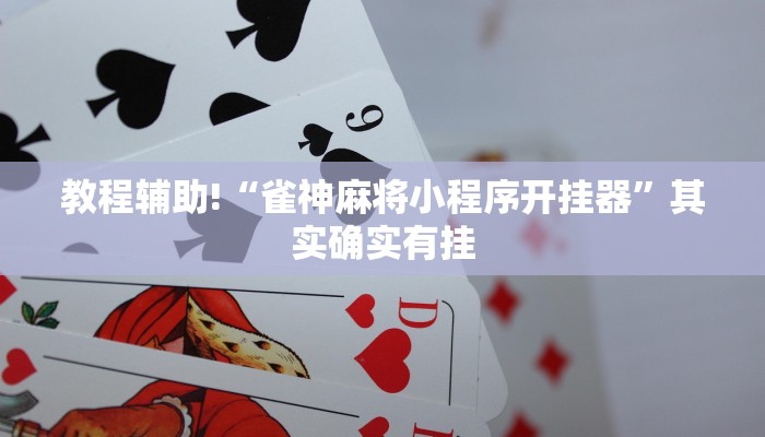 教程辅助!“雀神麻将小程序开挂器”其实确实有挂