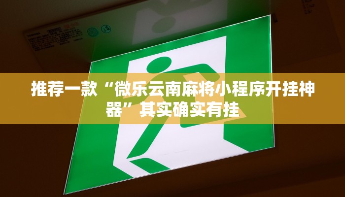 推荐一款“微乐麻将有挂是真的软件下载”其实确实有挂