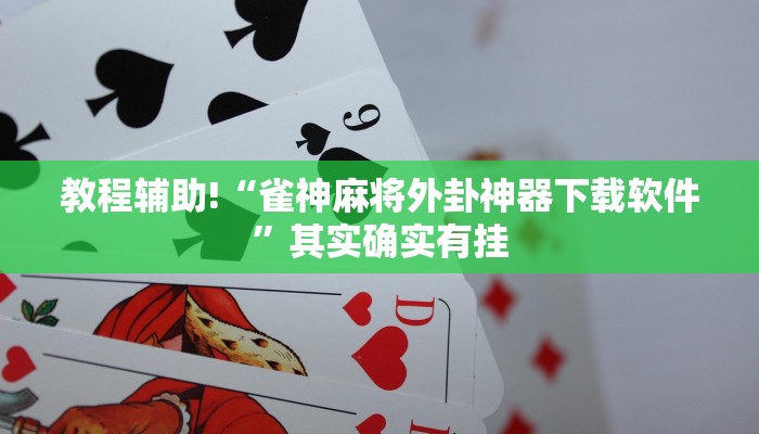 教程辅助!“微信麻将小程序必赢神器免费”其实确实有挂