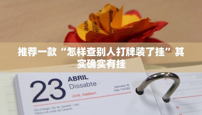 推荐一款“怎样查别人打牌装了挂”其实确实有挂