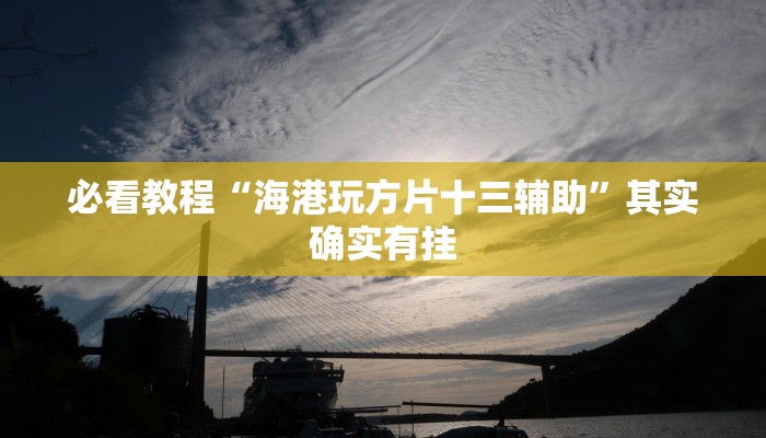 必看教程“海港玩方片十三辅助”其实确实有挂