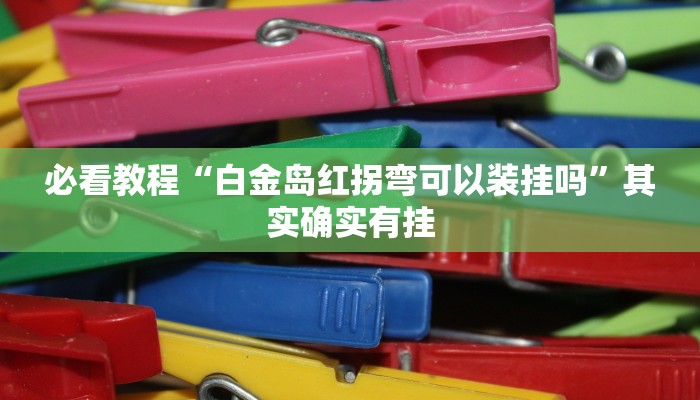 必看教程“白金岛红拐弯可以装挂吗”其实确实有挂