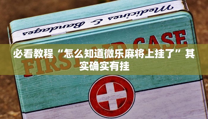必看教程“怎么知道微乐麻将上挂了”其实确实有挂