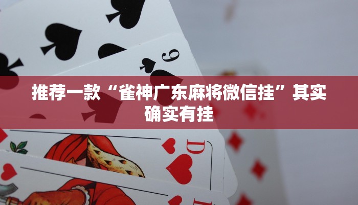推荐一款“雀神广东麻将微信挂”其实确实有挂