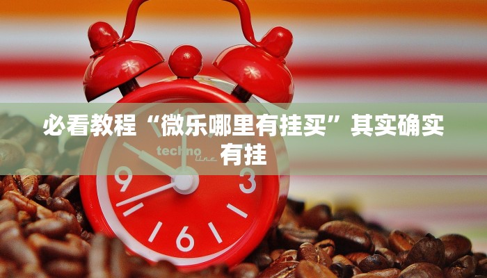 必看教程“微乐哪里有挂买”其实确实有挂