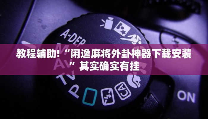 教程辅助!“闲逸麻将外卦神器下载安装”其实确实有挂