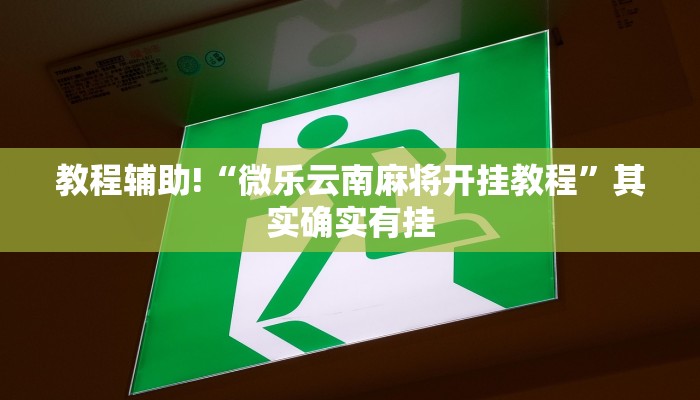 必看教程“微乐开挂下载安装免费”其实确实有挂