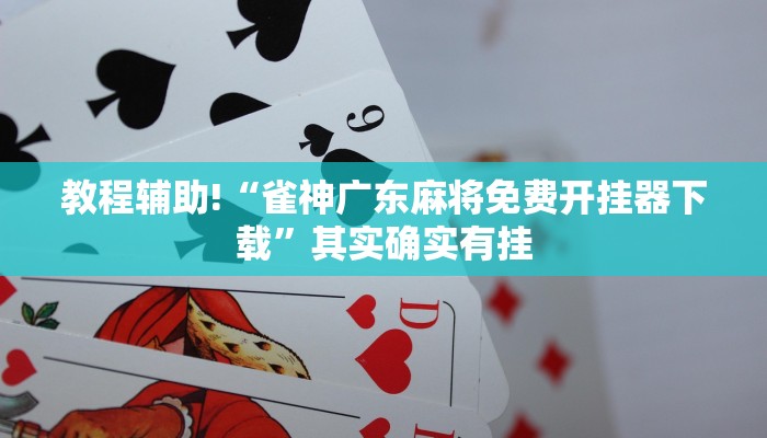 教程辅助!“雀神广东麻将免费开挂器下载”其实确实有挂