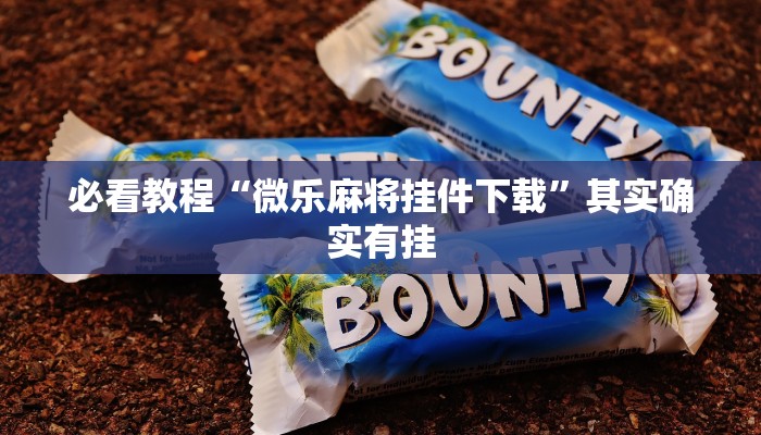 必看教程“微乐麻将挂件下载”其实确实有挂