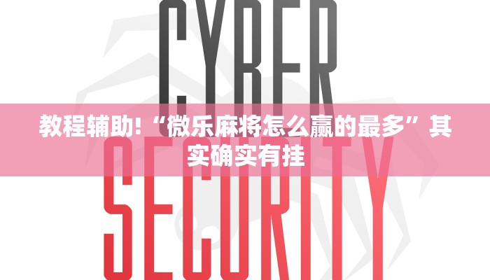 教程辅助!“微乐麻将怎么赢的最多”其实确实有挂