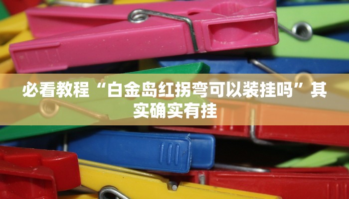 必看教程“白金岛红拐弯可以装挂吗”其实确实有挂