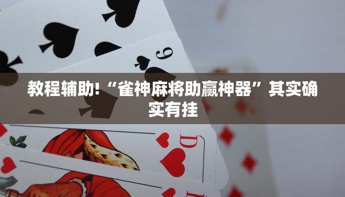 教程辅助!“雀神麻将助赢神器”其实确实有挂