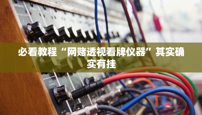 必看教程“网赌透视看牌仪器”其实确实有挂
