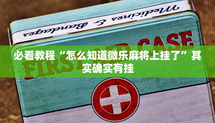 必看教程“怎么知道微乐麻将上挂了”其实确实有挂